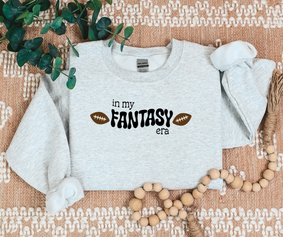 in my fantasy era fantasy football fantasy book crewneck sweatshirt