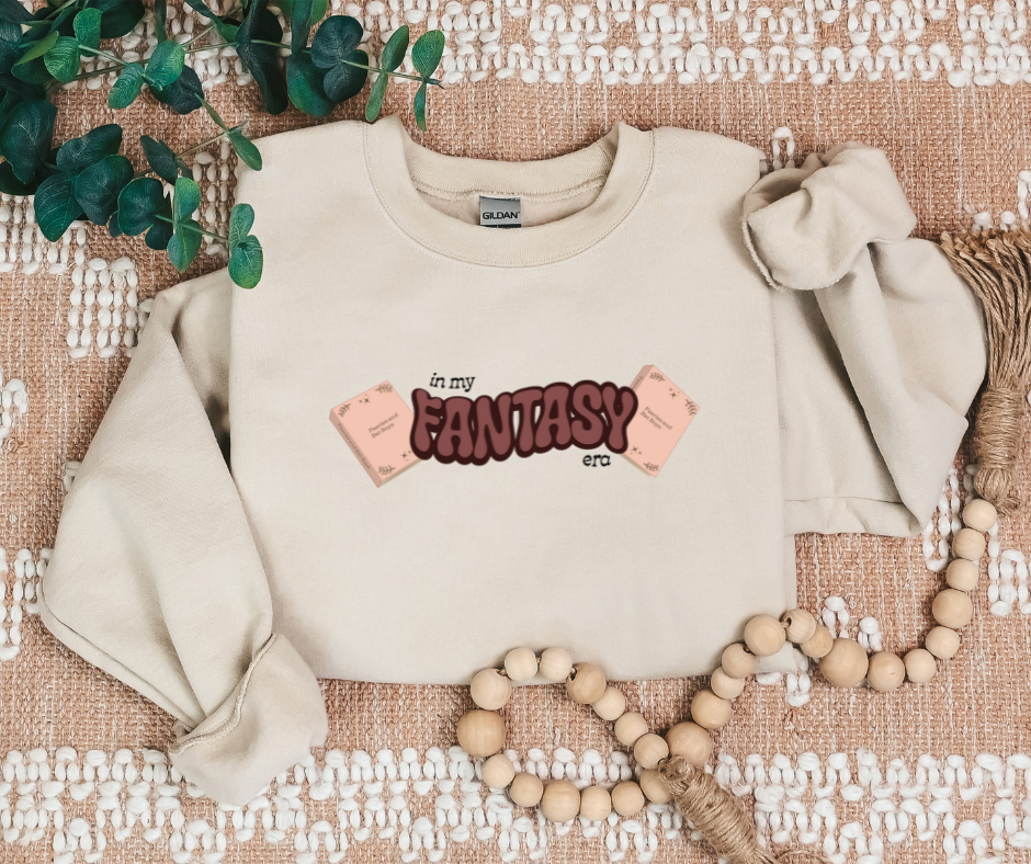 in my fantasy era fantasy football fantasy book crewneck sweatshirt